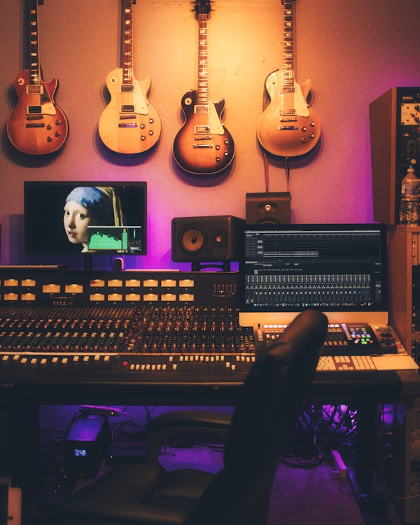 Alex Rivera in the studio